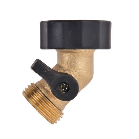 Photo 1 of Expert Gardener Heavy-Duty Brass Angle Garden Hose Connector 2.22in. Height