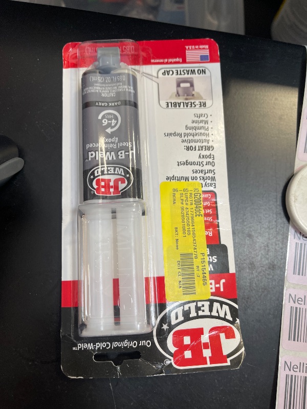 Photo 1 of J-B Weld 50165 25ml Epoxy Syringe, Plain