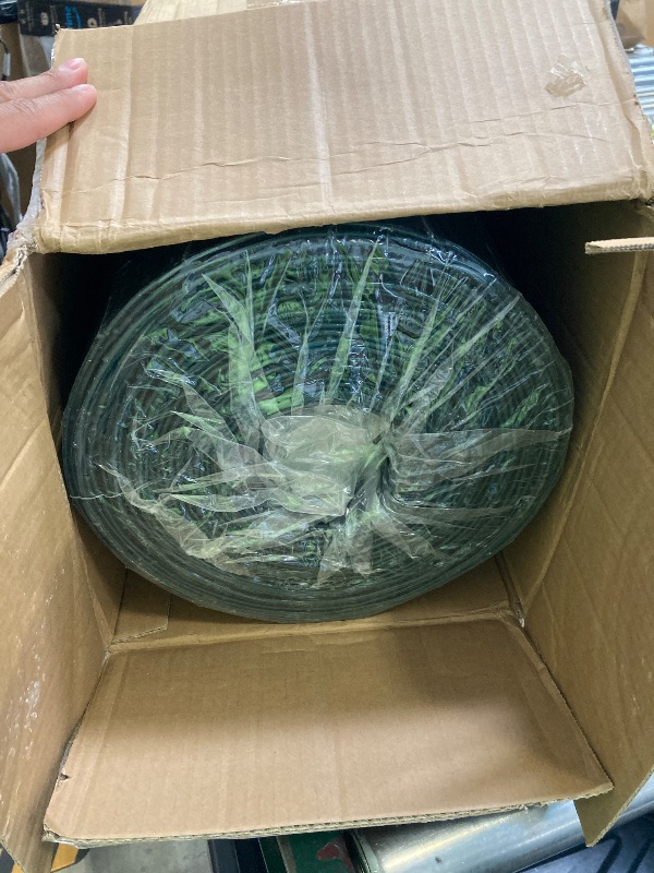 Photo 1 of Green PVC Coated Welded Wire Fence 36 Inch x 50 Foot, 2 Inch x 3 Inch 16GA, Garden Border Fencing Roll Vinyl Coating Metal Wire Mesh for Yard Vegetable Plant Protection Poultry Netting
