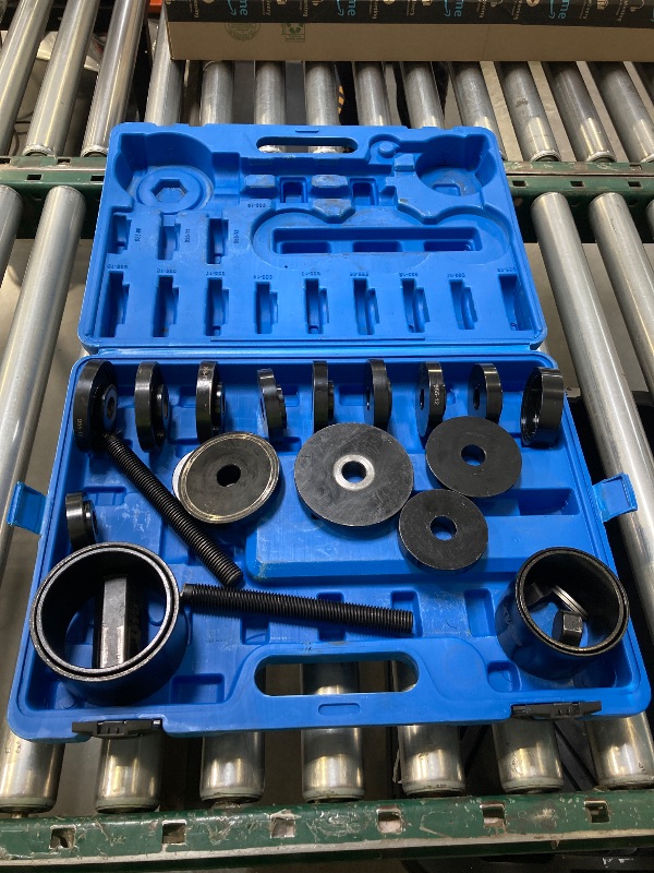 Photo 1 of Orion Motor Tech Wheel Bearing Press Kit for Front Wheel Drive Bearing Removal & Installation, 24pc Wheel Bearing Puller Tool Set with Sliding Screws Universal Bushings Sleeves
