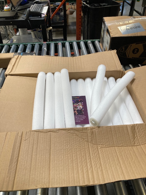 Photo 1 of 100+12 pcs Foam Glow Sticks Bulk,Led Foam Sticks 3 Flashing Modes light up foam sticks Glow in The Dark Party Supplies glow sticks for Wedding Christmas , Birthday ,Concerts, DJ

