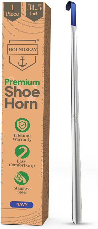 Photo 1 of Shoe Horn Long Handle for Seniors - Long Handled Shoe Horn for Boots and Shoes - Long Metal Shoe Horn for Women, Men & Kids - Extra long Shoes Horn, Metal Shoe Horn Long Handle, Shoe Spoon Long Handle
