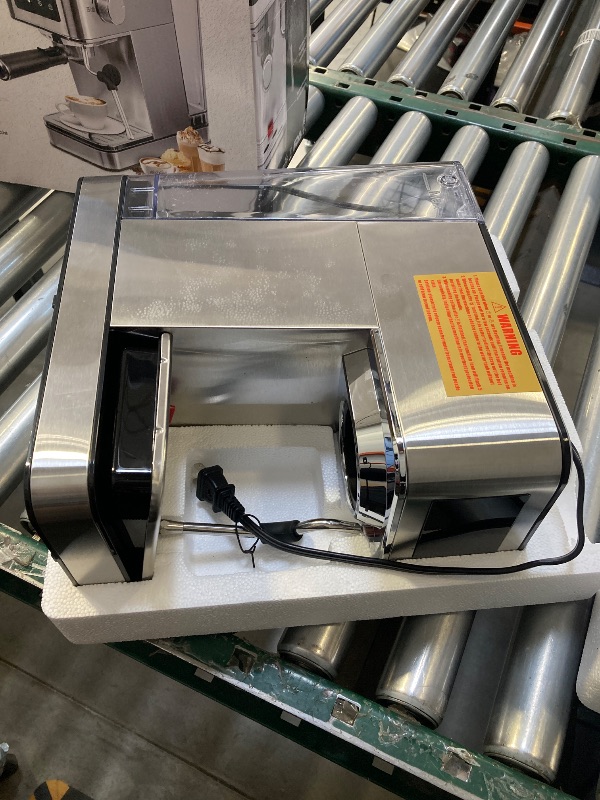 Photo 1 of Espresso Machine, 20 Bar Compact Espresso Maker with Steam Milk Frother, Stainless Steel Coffee Machine with 57.5oz Removable Water Tank & LED Touchscreen Monitors for Latte