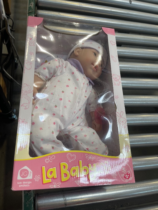 Photo 1 of JC Toys - La Baby | Asian 20-inch Large Soft Body Baby Doll | Washable | Removable Purple Outfit w/ Hat and Pacifier | For Children 2 Years +
