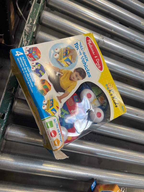 Photo 1 of Melissa & Doug K's Kids Pull-Back Vehicle Set - Soft Baby Toy Set With 4 Cars and Trucks, Soft Vehicles Toys For Babies And Toddlers