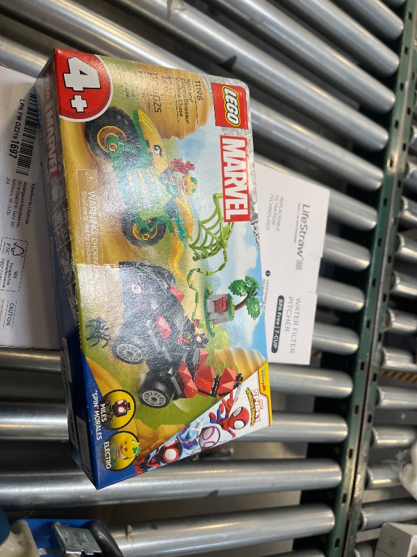 Photo 1 of LEGO Marvel Spidey and His Amazing Friends Spin and Electro Dinosaur Vehicle Chase - Car and Motorcycle Preschool Building Toy for Kids, Boys and Girls, Ages 4+ - Gift Idea for Birthdays - 11198