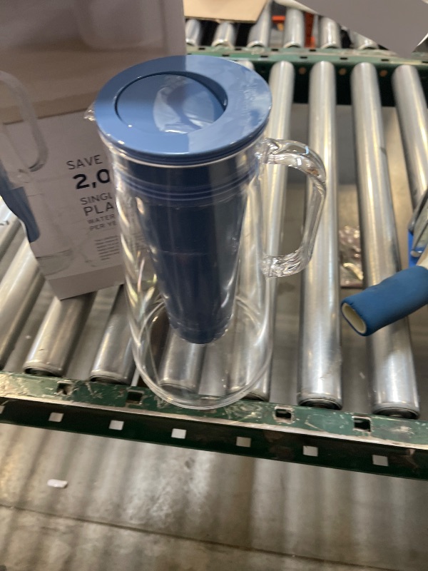 Photo 1 of LifeStraw Home Pitcher BPA Free Plastic 7 Cup Stormy Blue