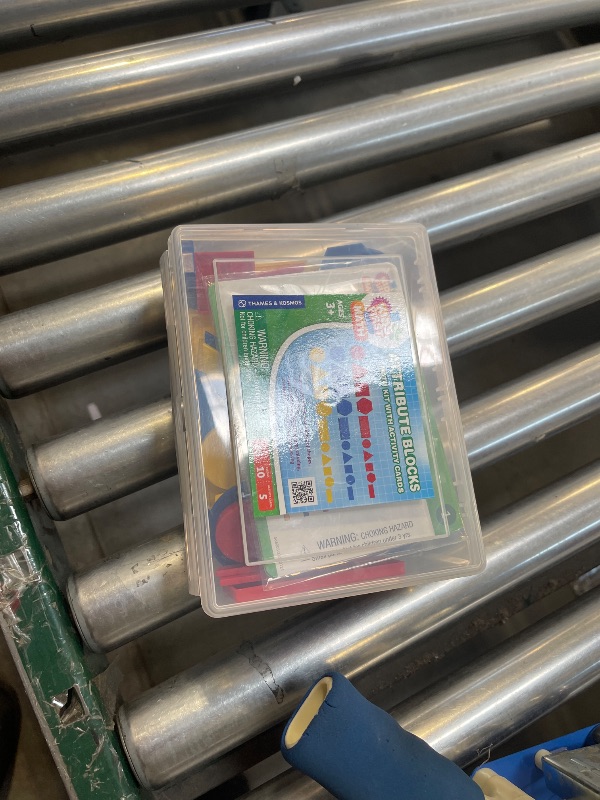 Photo 1 of Kids First Math: Attribute Blocks Math Kit with Activity Cards | Develop Skills in Logical Thinking, Classifying, Comparing | Visual Hands-on Math for At-Home or Classroom Learning, Ages 3+