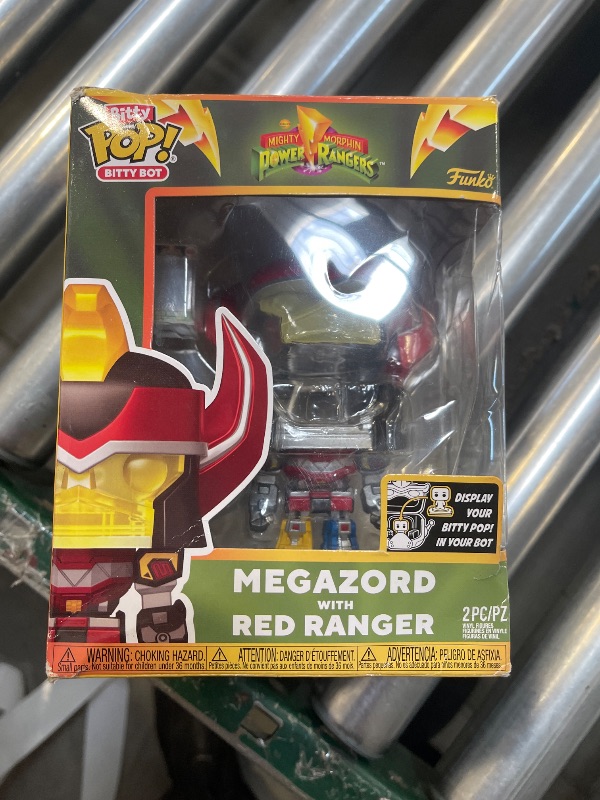 Photo 1 of Funko Bitty Bots: Power Rangers - Megazord with Red Ranger - Bitty Pop! - Power Rangers TV - 0.9 inch & 4.85 inch - Collectable - Gift Idea - Display Stand