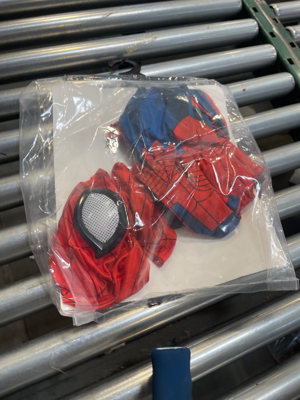Photo 1 of Marvel Spider-Man Official Youth Deluxe Zentai Costume - Deluxe Two-Way Stretch Spandex with Invisible Zippers and Wrist Openings for Added Convenience Multi