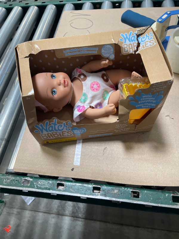 Photo 1 of WaterBabies Doll Sweet Cuddlers, Donuts, Support a Partnership with charity: water, Water Filled Baby Doll, Kids Toys for Ages 3 Up by Just Play, 9 Inch