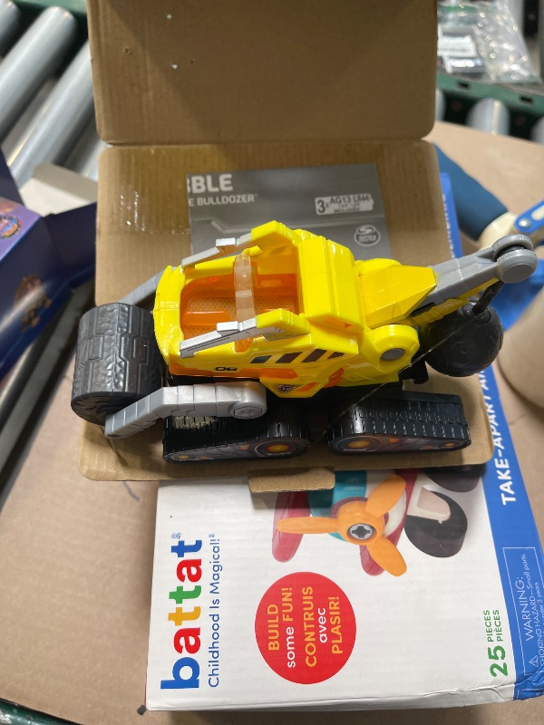 Photo 1 of Paw Patrol: The Mighty Movie, Construction Toy Truck with Rubble Mighty Pups Action Figure, Lights and Sounds, Kids Toys for Boys & Girls 3+