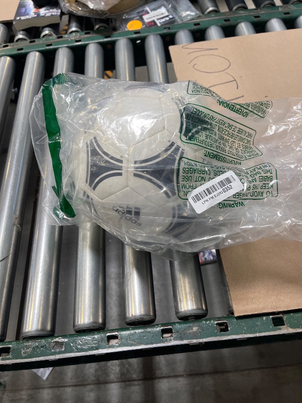 Photo 1 of adidas Unisex-Adult Tango Glider Soccer Ball, White/Black, 5