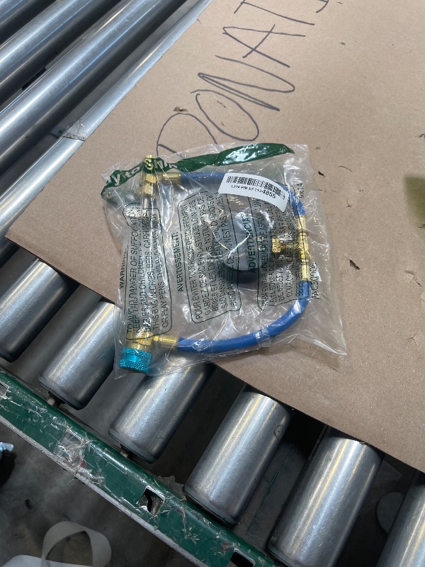 Photo 1 of R1234YF Charging Hose with Gauge Kits, R-1234YF Adapter 1/2 LH Can Opener Tap, A/C Service Hose Refrigerant Cans Taper Sets
