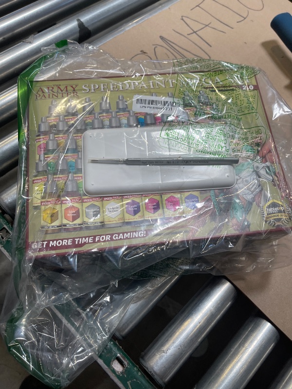 Photo 1 of The Army Painter Speedpaint 2.0 Mega Set Combo, 50 Dropper Bottles of Non Toxic Acrylic Contrast Paint 18ml for Wargaming, Incl. 1 Paint Palette and 2 Army Painter Brushes