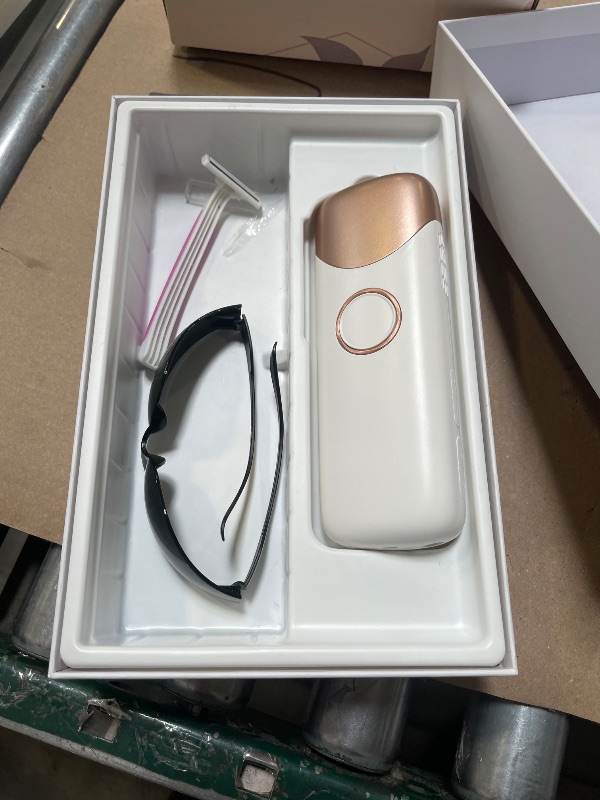 Photo 1 of Laser Hair Removal with 5? Ice Cooling, Painless IPL Laser Hair Removal Device 3 In 1 Ubroo At Home Hair Remover Machine for Women Men Electrolysis Permanent Epilator on Face Body Depilation (Gold)