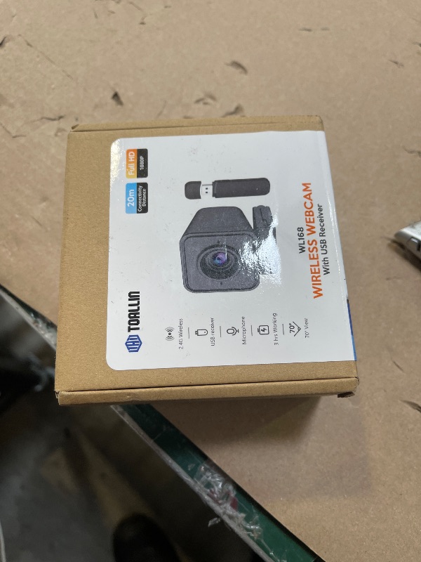 Photo 1 of TOALLIN 1080P HD Wireless Webcam for PC, Built-in Noise-Canceling Microphone, Wireless Computer Camera for Video Conferencing, Live Streaming and Online Video Calls