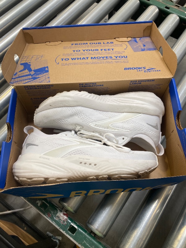 Photo 1 of Brooks Women’s Glycerin 22 Neutral Running Shoe - White/White/Grey - 9 Medium
