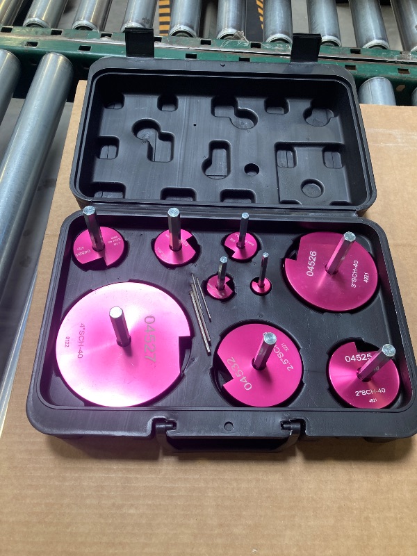 Photo 1 of 9pcs Pvc  Reamer, Plastic PVC Pipe Fitting Reamer Plumbing Tools Kit Fit into Standard 1/2" Drills for SCH40, ABS, CPVC