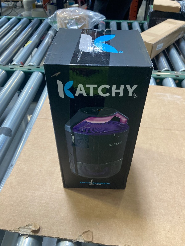 Photo 1 of Katchy Indoor Insect Trap - Catcher & Killer for Mosquitos, Gnats, Moths, Fruit Flies - Non-Zapper Traps for Inside Your Home - Catch Insects Indoors with Suction, Bug Light & Sticky Glue (Black)