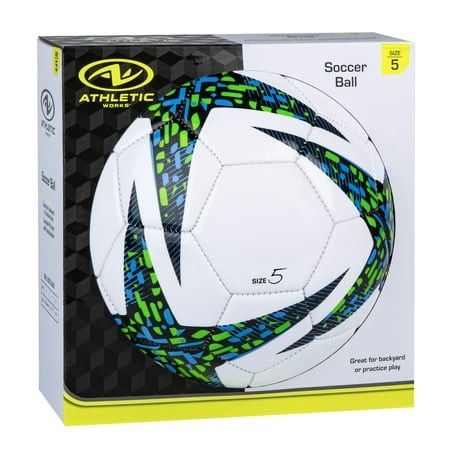 Photo 1 of Athletic Works Size 5 Soccer Ball Blue
