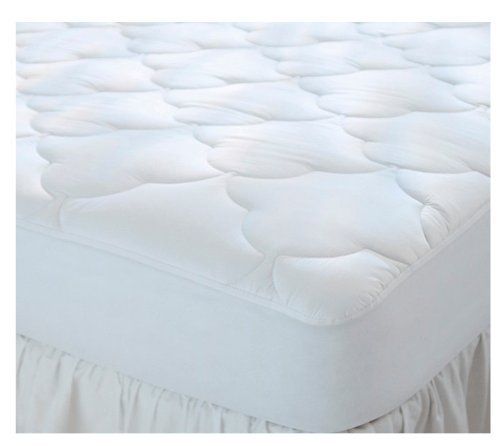 Photo 1 of Cot Size Mattress Pad Waterproof Quilted Cotton Top Soft Protector Cover Quilted Fitted Mattress ProtectorFits Narrow Twin/Camp Bunk/Rvs Bunk/Guest Be
