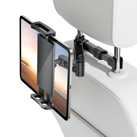 Photo 1 of Car Headrest Tablet Mount Holder Stretchable Backseat Tablets Stand for Kids Compatible with iPad Air Mini/Cell Phone/Galaxy Tab/Switch Lite or Other
