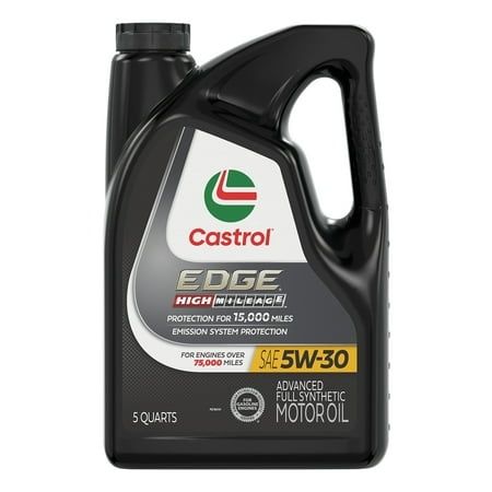 Photo 1 of Castrol EDGE High Mileage 5W-30 Advanced Full Synthetic Motor Oil 5 Quarts