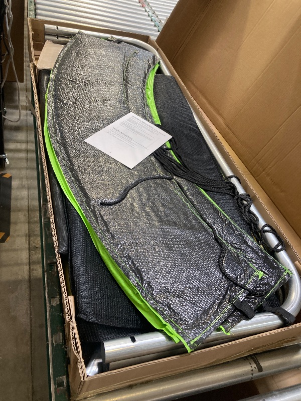 Photo 1 of SKOK 8FT Trampoline for Kids and Adults 400LBS Weight Capacity Recreational Trampoline with Safety Enclosure Net
