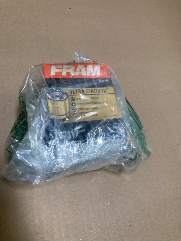 Photo 1 of FRAM Ultra Synthetic Automotive Replacement Oil Filter, Designed for Synthetic Oil Changes Lasting up to 20k Miles, XG7317 with SureGrip (Pack of 1)