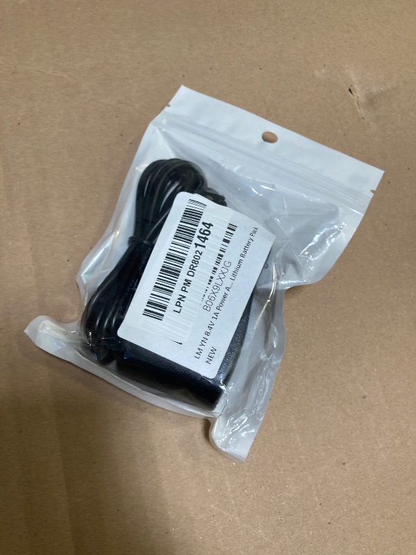 Photo 1 of LM YN 8.4V 1A Power Adapter Li-ion Battery Pack Charger AC Charger for 2 String 7.2V 7.4V 8.4V 1A Lithium Battery Pack