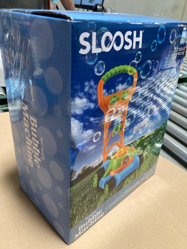 Photo 1 of SLOOSH Bubble Lawn Mower Toddler Toys - Kids Bubble Machine Summer Outdoor Push Toy Games, Backyard Garden Outside Play Toddlers Preschool Boys Girls Birthday Gifts (Blue)
