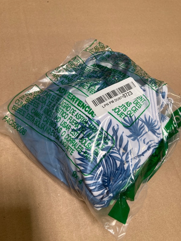 Photo 1 of Tomolant Teen Swimsuits for Girls 12-14 One Piece Bathing Suit Blue Tropical Print with Adjustable Straps Girls'Swimwear with Cover Up