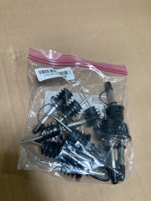 Photo 1 of Pafusen 12 Pack Liquor Pour Spout With Dust Caps - Bottle Pourers for Alcohol, Olive Oil - Speed Pourers, Bar Bartender Accessories