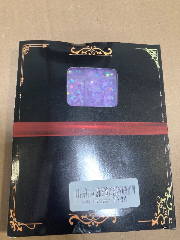 Photo 1 of 16000Pcs Resin Jelly Rhinestones for Crafting, Lavender Purple AB Non Hotfix Flatback Gems, Bedazzling Crystal with 3Pcs 10ml B7000 Jewelry Glue for DIY Crafts Clothing Tumblers Shoes Nail Art