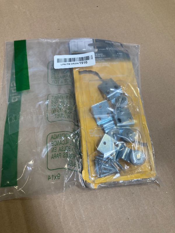 Photo 1 of Prime-Line N 7533 Sliding Closet Door Roller Kit, 3/4 In. Wheel Diameter, Convex (Round) Edge Plastic, Stamped Steel Construction, Includes 3/8 and 1/2 In. Offset Pairs (2 Pack)