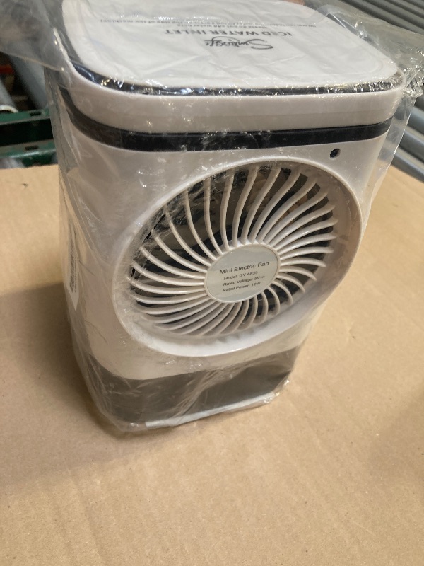 Photo 1 of Portable Air Conditioners, SMLEGFT Evaporative Air Cooler with 900ml Large Water Tank & Icebox, Dual Mist Spray & 7 Color Light, 3 Speed & Boost Mode, Personal Air Conditioner for Bedroom Office Desk