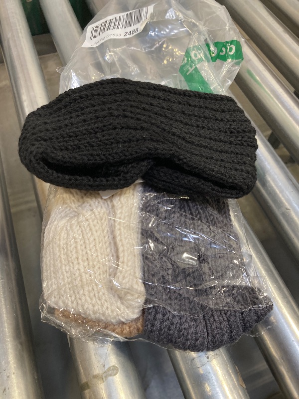 Photo 1 of 4 PACK WOVEN HEAD WRAPS, ASSORTED COLORS