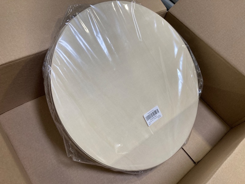 Photo 1 of 12 Pack 16 Inch Round Wood Circles for Crafts Unfinished Wood Circles Natural Round Wood Discs Blank Round Signs Cutouts for Door Hangers, Door Design, Signs Making, Wood Burning, Painting