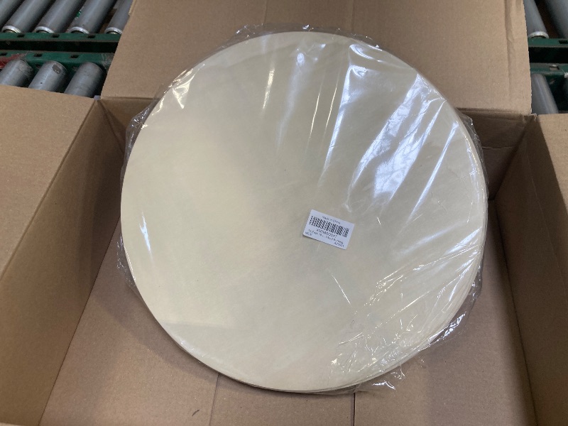 Photo 1 of 12 Pack 16 Inch Round Wood Circles for Crafts Unfinished Wood Circles Natural Round Wood Discs Blank Round Signs Cutouts for Door Hangers, Door Design, Signs Making, Wood Burning, Painting