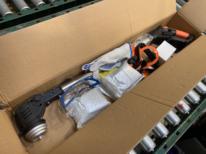 Photo 1 of Electric  Wacker Cordless stringless,Grass Trimmer,with 2 Batteries, 1 Charger, 3Types Blades, Weed Wacker Eater Battery Powered Lightweight Battery Weed Trimmer for Yard and Garden