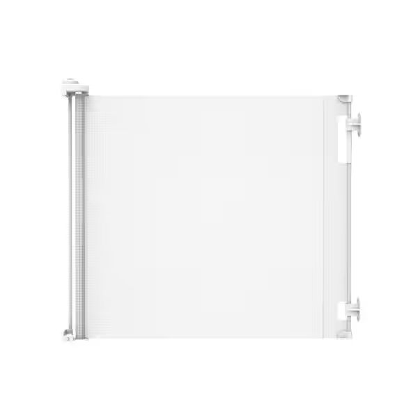 Photo 1 of Indoor/Outdoor Retractable Baby Gate White