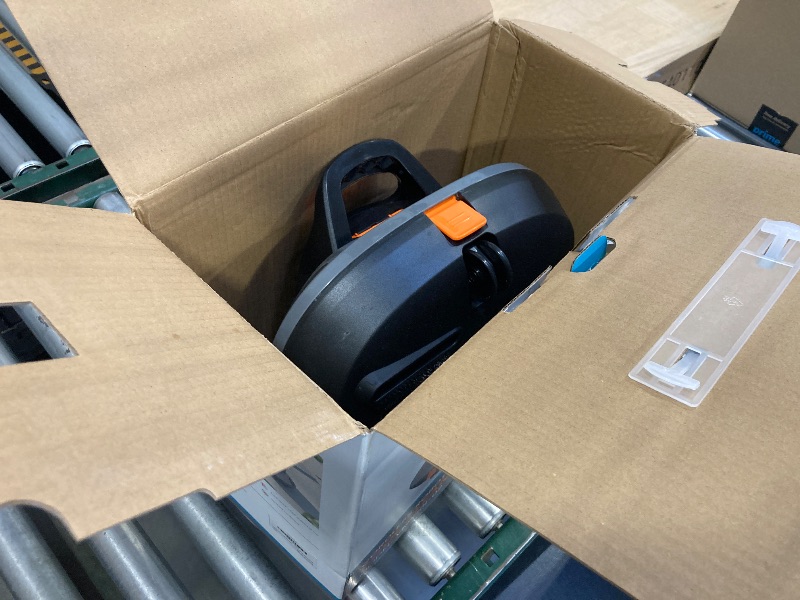 Photo 1 of  Robotic Pool Vacuum Cleaner,Portable Swimming Pool Vacuum Self-Parking Technology with LED Indicator,Ideal for Above Ground/Flat Pools up to 860 Sq.Ft,Lasts 90 Mins-Grey 