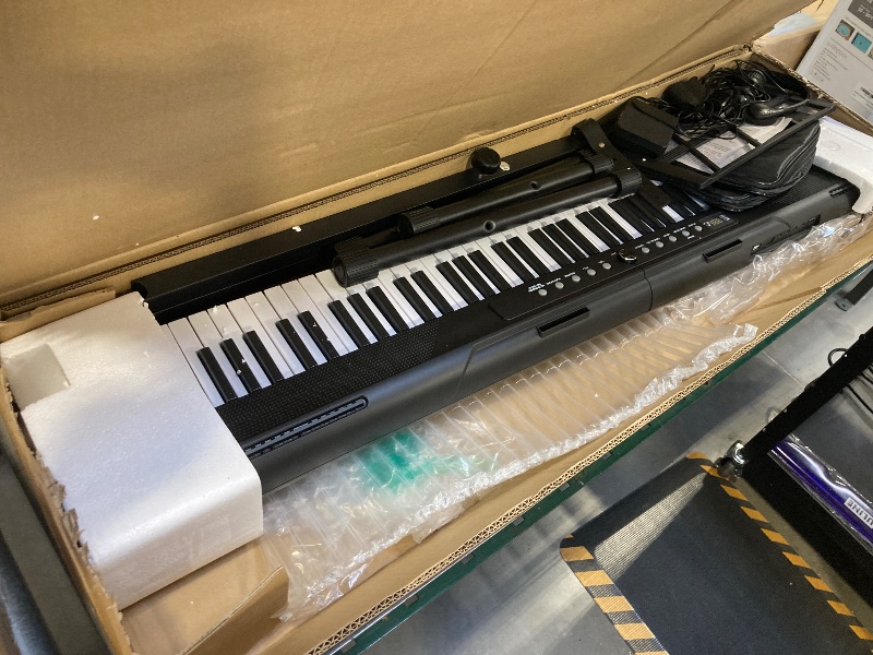 Photo 1 of 88 Key Piano Keyboard,Beginner Electric Digital Piano with Semi Weighted Keys,Keyboard Piano withSustain Pedal, Power Supply, Stand, Carrying Case,Headphones