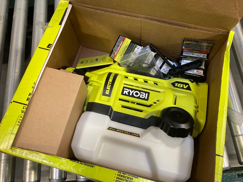 Photo 1 of RYOBI ONE+ 18V Cordless Electrostatic 0.5 Gal. Sprayer (Tool Only), P2809BTL