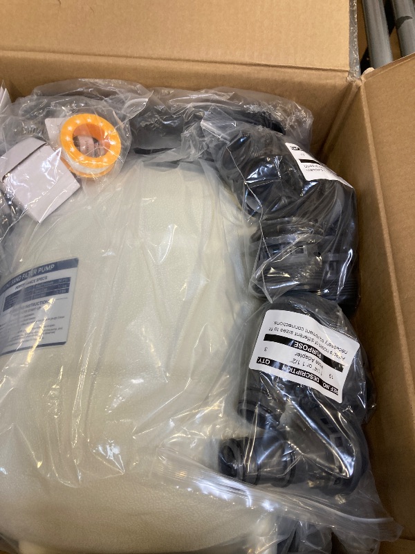 Photo 1 of AQUASTRONG 14in Sand Filter Pump for Above Ground Pool with Timer, 2/3 HP Pool Pumps Above Ground 3000 GPH for Pools up to 13000 GAL, Pool Filter with 6-Way Valve, Improved Circulation and Filtration
