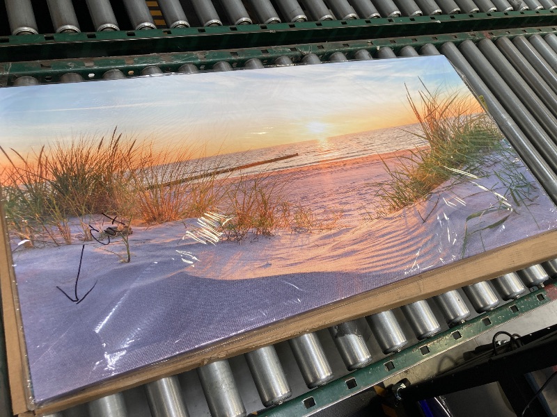 Photo 1 of Canvas Painting - Print Wall Painting - Dune Beach Sea - Canvas Print Painting - Wall Image - Print on Canvas - Wall Picture - Art Print - Wall Decoration, 20 X 40 INCHES