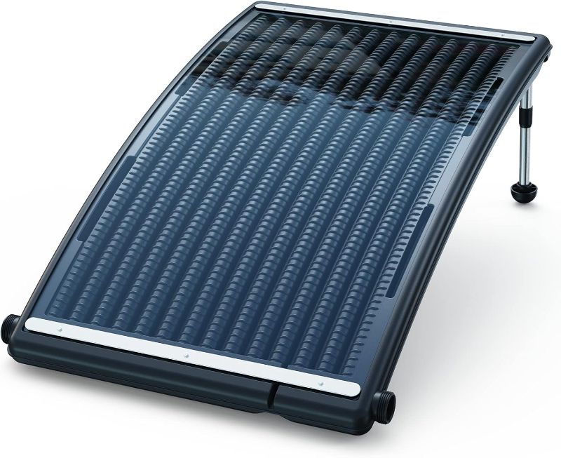 Photo 1 of Curve Solar Pool Heater, Made for Above-Ground and Inground Pools, Includes 2 Adapters, 2 Hoses & Clamps