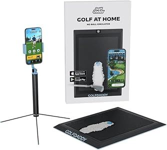 Photo 1 of Golf Daddy Golf Simulator - Golf Training Aid to Practice Wherever You Want – AI Powered Golf Simulators for Home for Golf Practice – Outdoor & Indoor Golf Simulator – Ideal for Golf Gifts