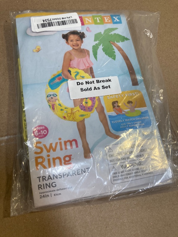 Photo 1 of Intex - Recreation Lively Print Swim Ring, Summer Fun (Pack of 2 Assorted)